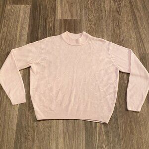 Light Pink Sweater Women's Size Petite L